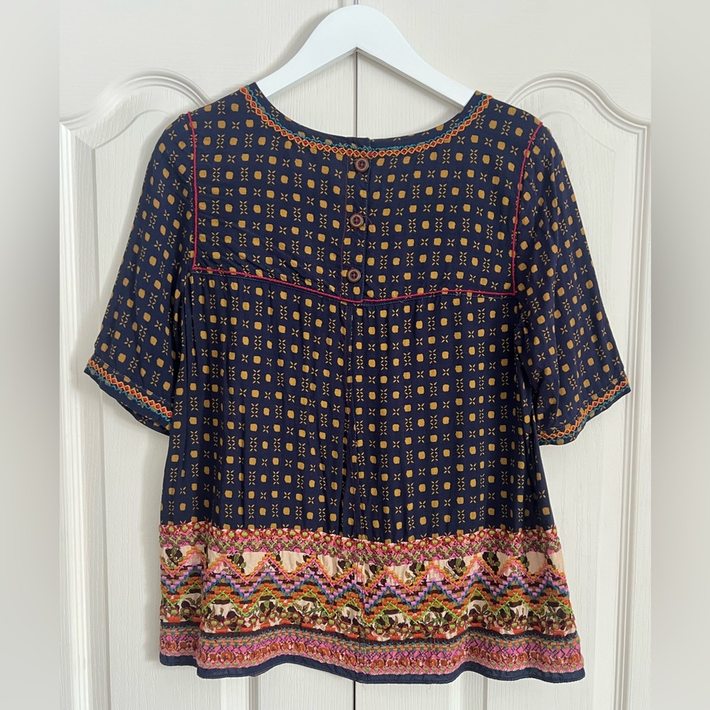 Holding Horses (Vintage Anthropologie) Peasant Blouse - 6 - Picture 2 of 5